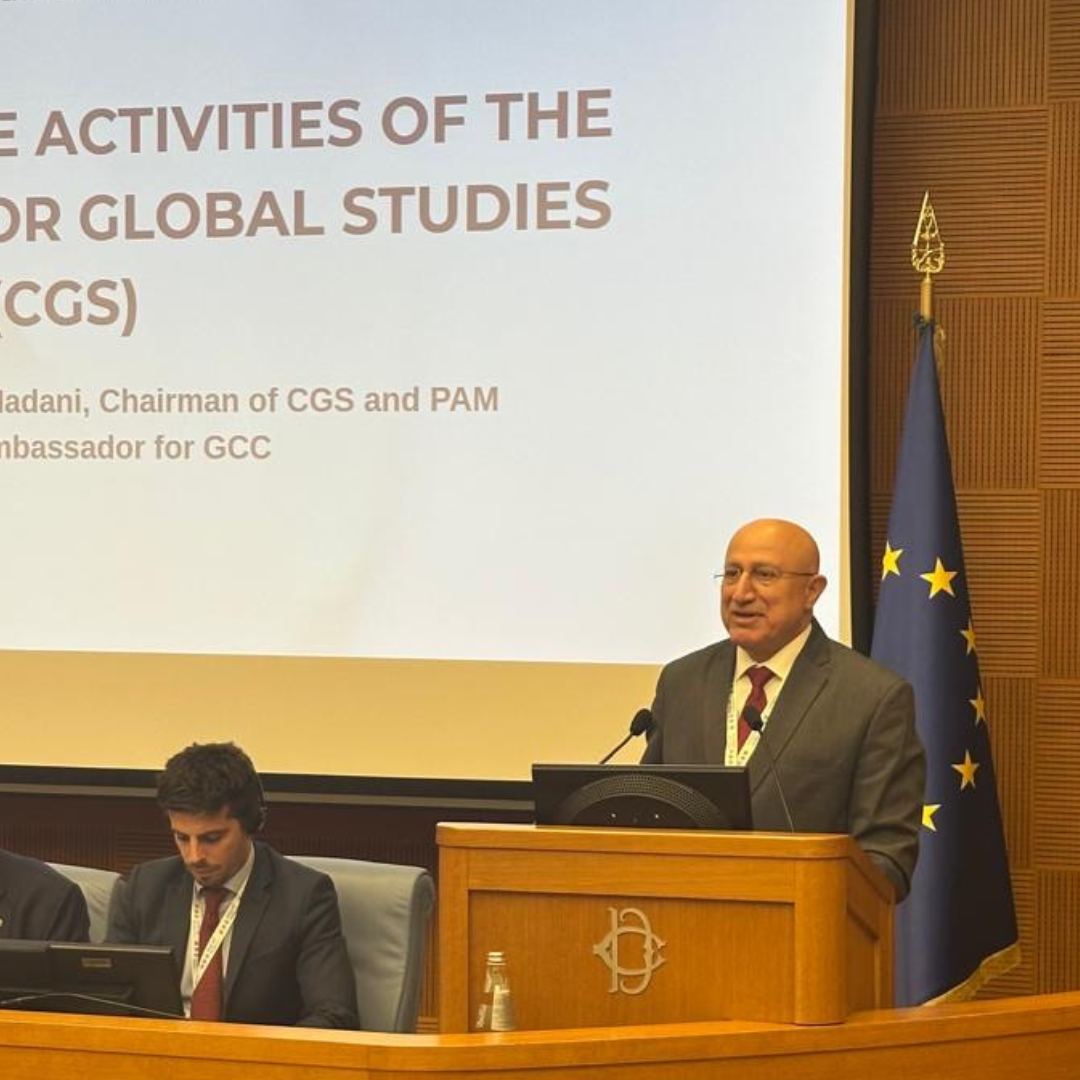 H.E. Amb. Dr. Abdulsalam AlMadani, Chairman of CGS addressing the PAM 19th Plenary Session in Rome, February 2025
